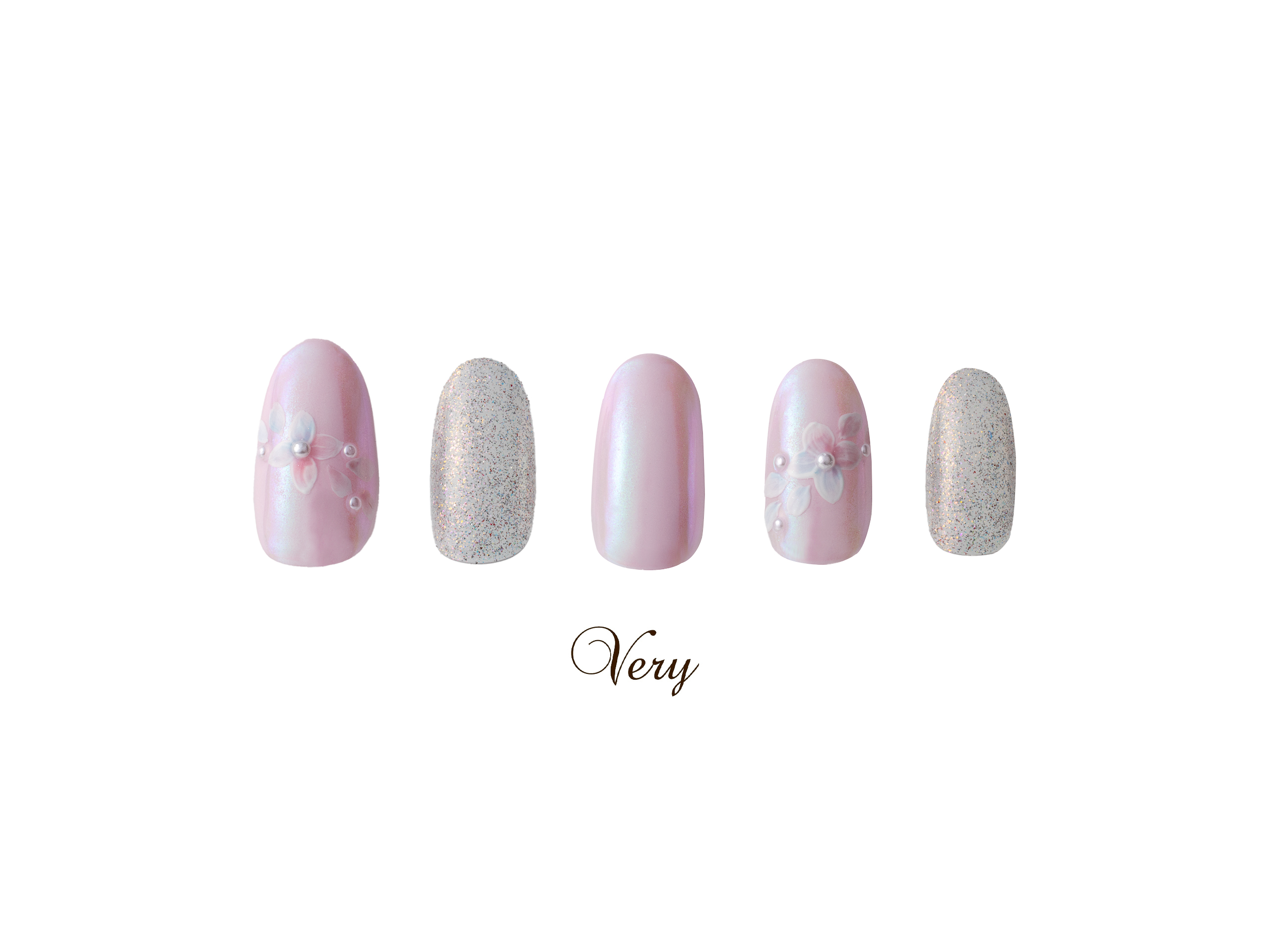 <h1>【オーロラフラワーネイル】</h1>
<br>
<h6>ご予約の際はメニューの『ハンド カラージェル10本』と『ハンド デザイン各種』をご選択ください。<br>